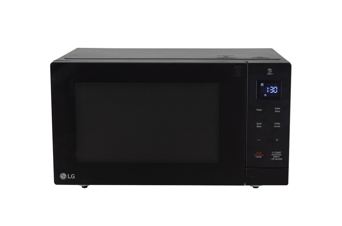 LG MS3032BK 30L Solo Microwave Oven - Front View