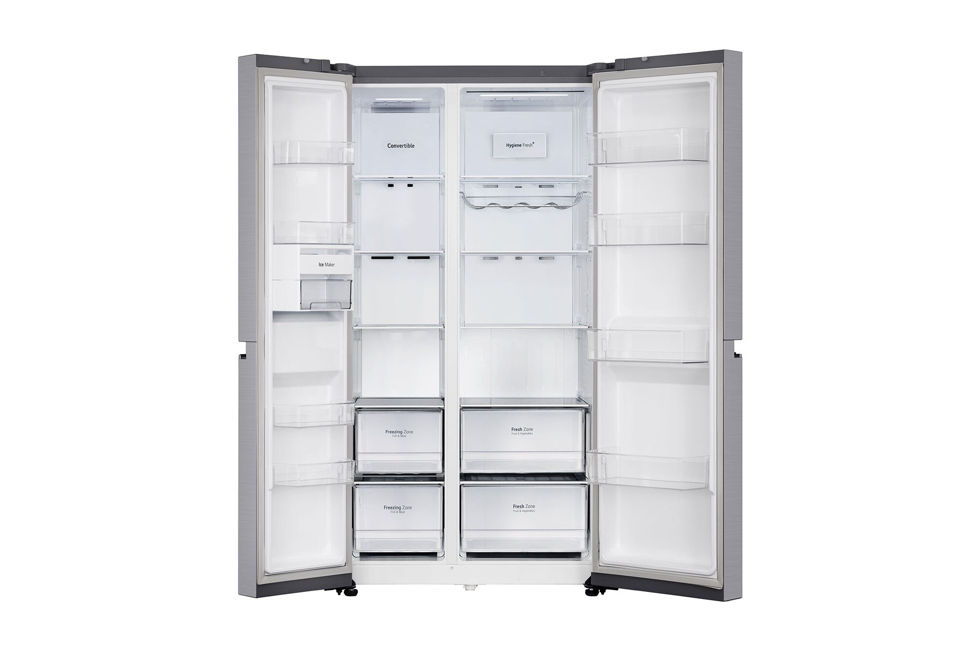 LG 650L Smart Side-by-Side Refrigerator: Wi-Fi Convertible, DoorCooling+, 3 Star