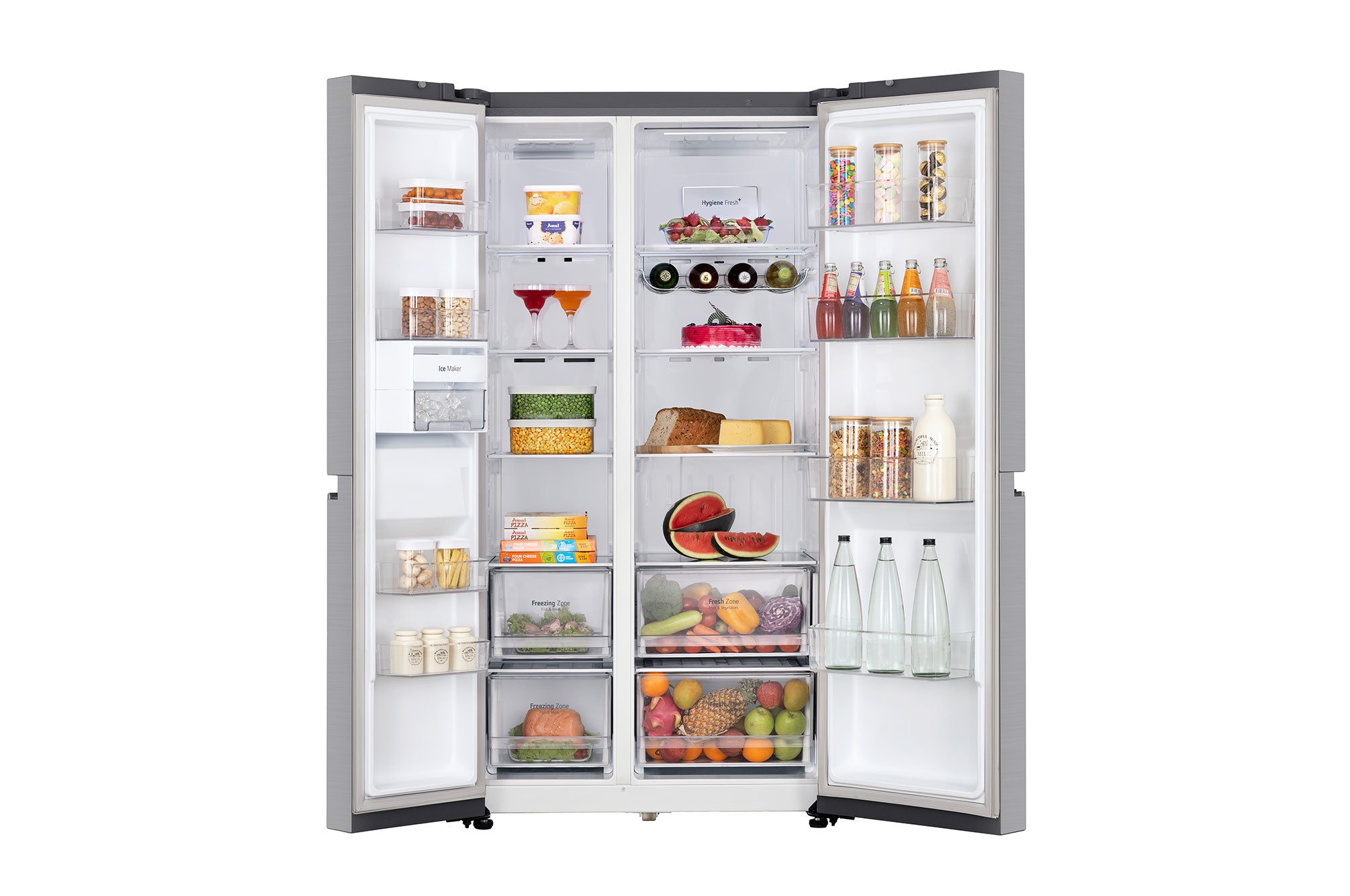 LG 650L Smart Side-by-Side Refrigerator: Wi-Fi Convertible, DoorCooling+, 3 Star
