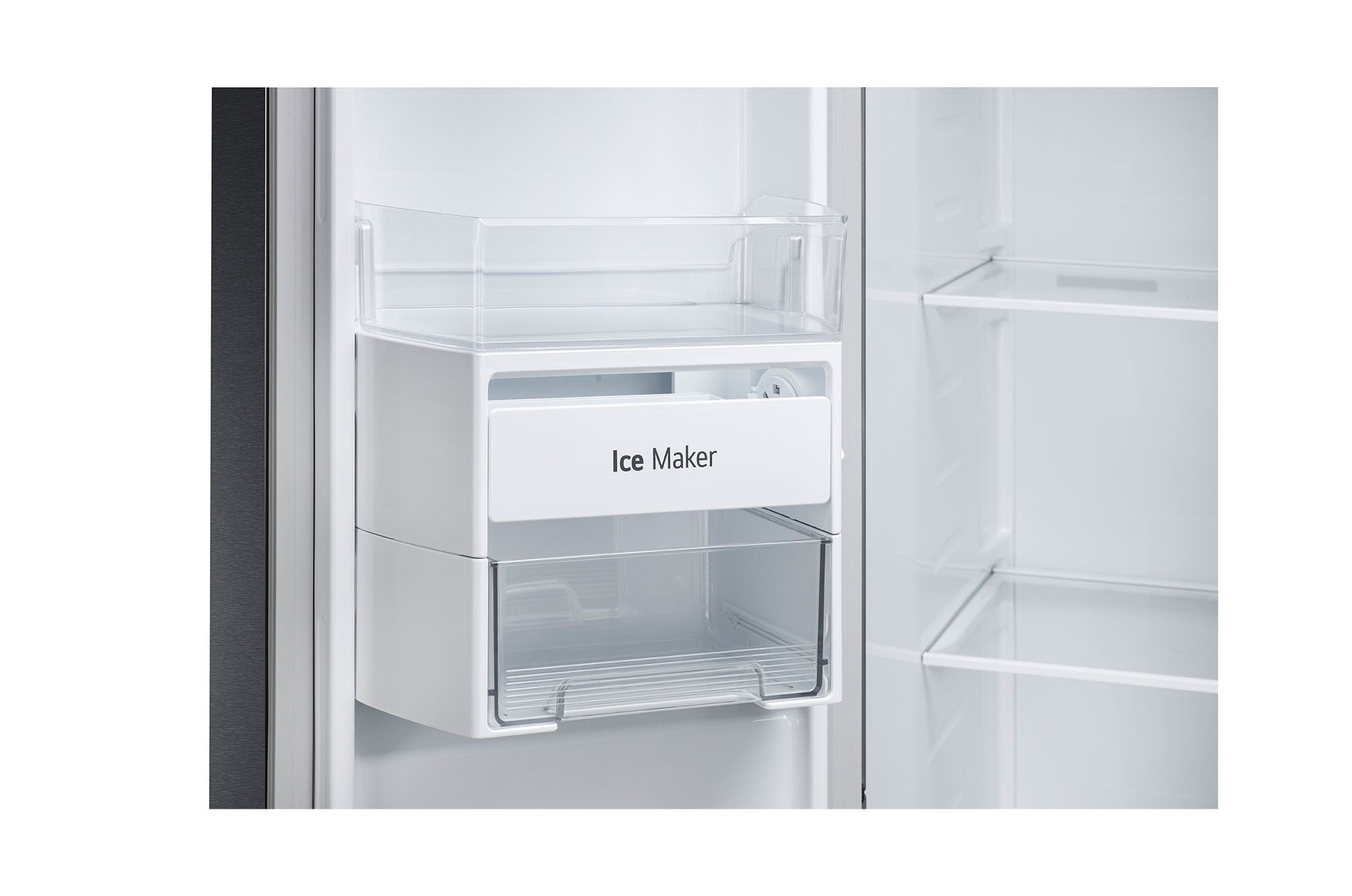 LG 650L Smart Side-by-Side Refrigerator, Convertible, Matte Black, 3 Star