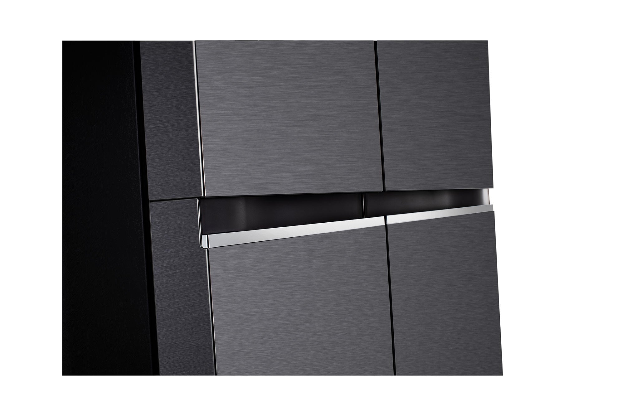 LG 650L Smart Side-by-Side Refrigerator, Convertible, Matte Black, 3 Star