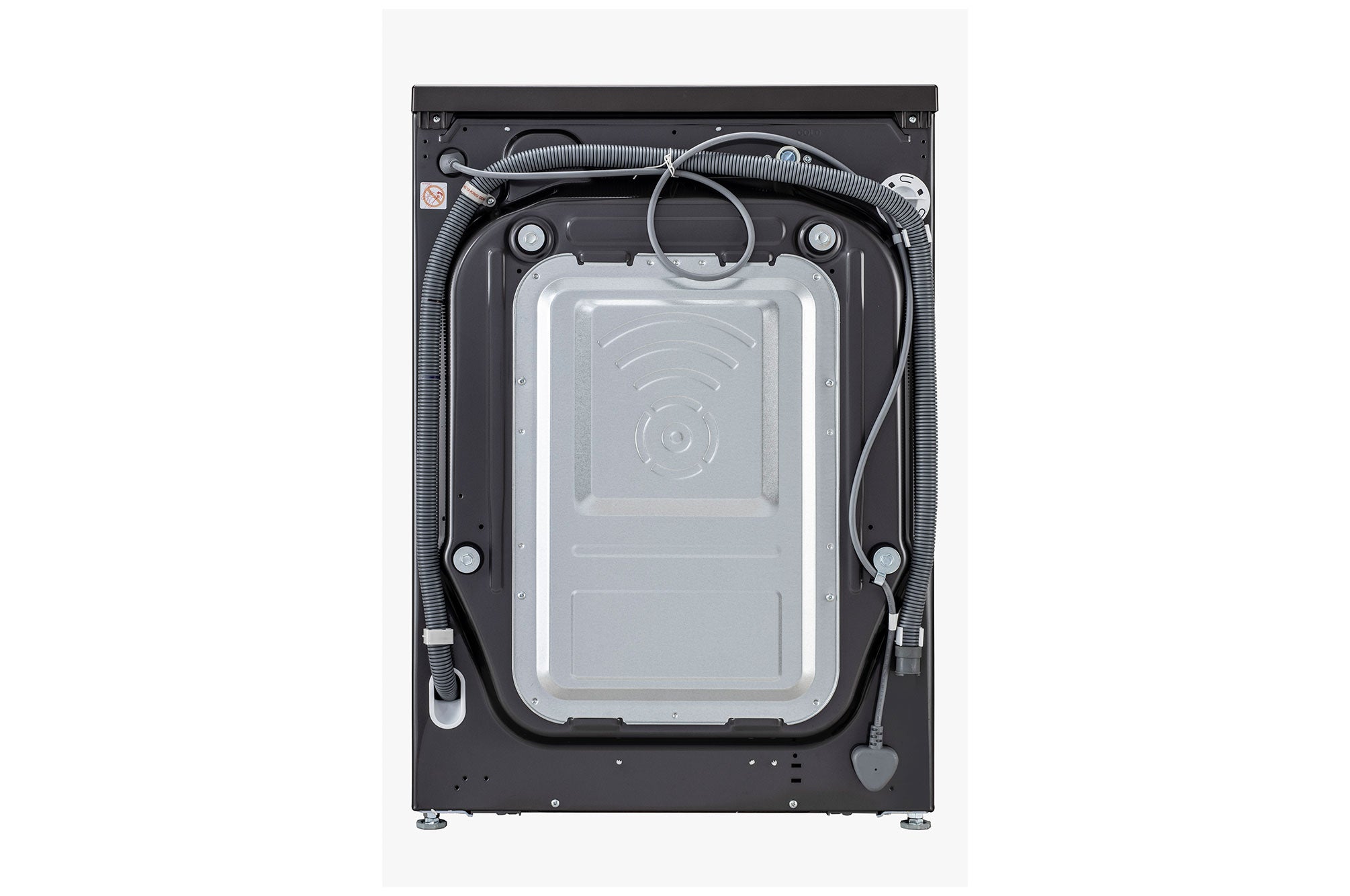 LG 12/7Kg AIDD™ Smart Front Load Washer Dryer, Platinum Black, TurboWash 360