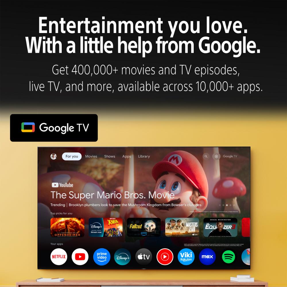 Sony 43-inch BRAVIA 2 4K Ultra HD Smart LED Google TV K-43S25M2 Black