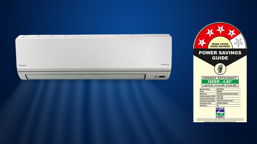 Daikin FTKL90 4-Star Inverter Split AC, PM2.5 Filter, Stabilizer Inside