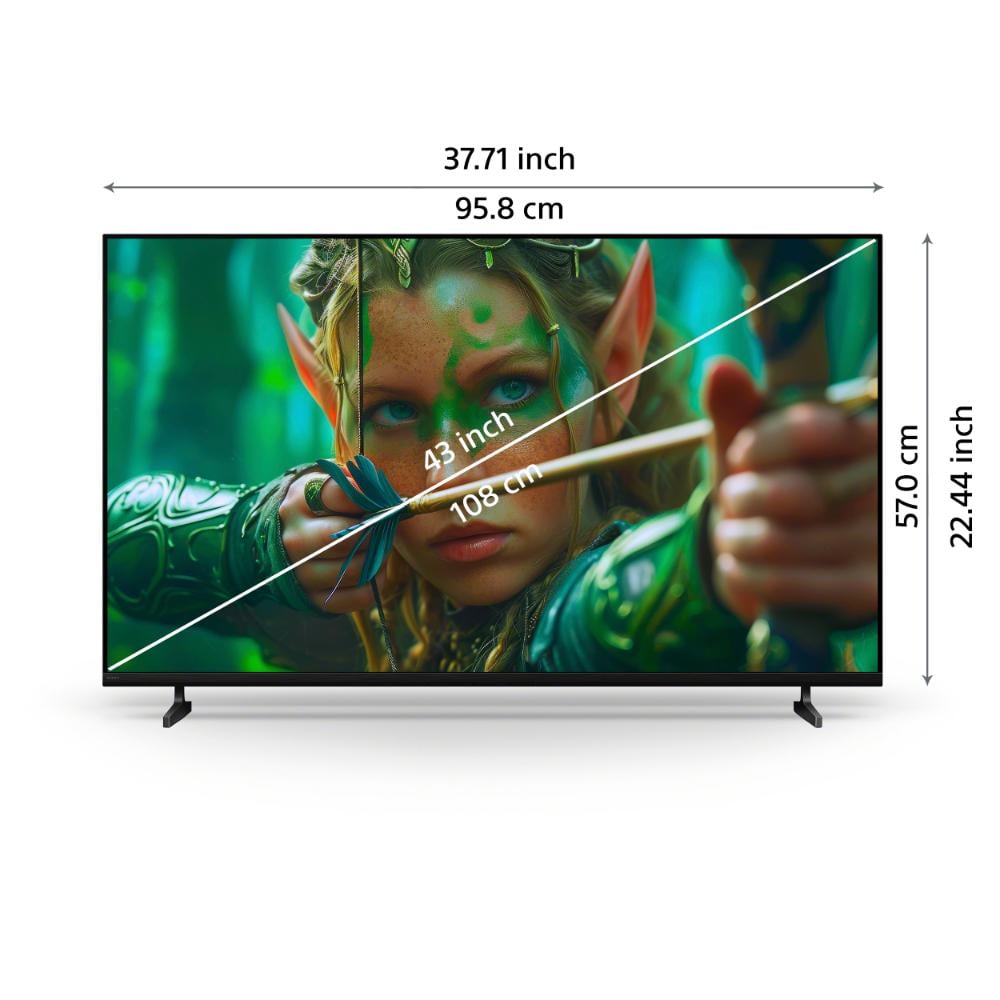 Sony 43-inch BRAVIA 2 4K Ultra HD Smart LED Google TV K-43S25M2 Black