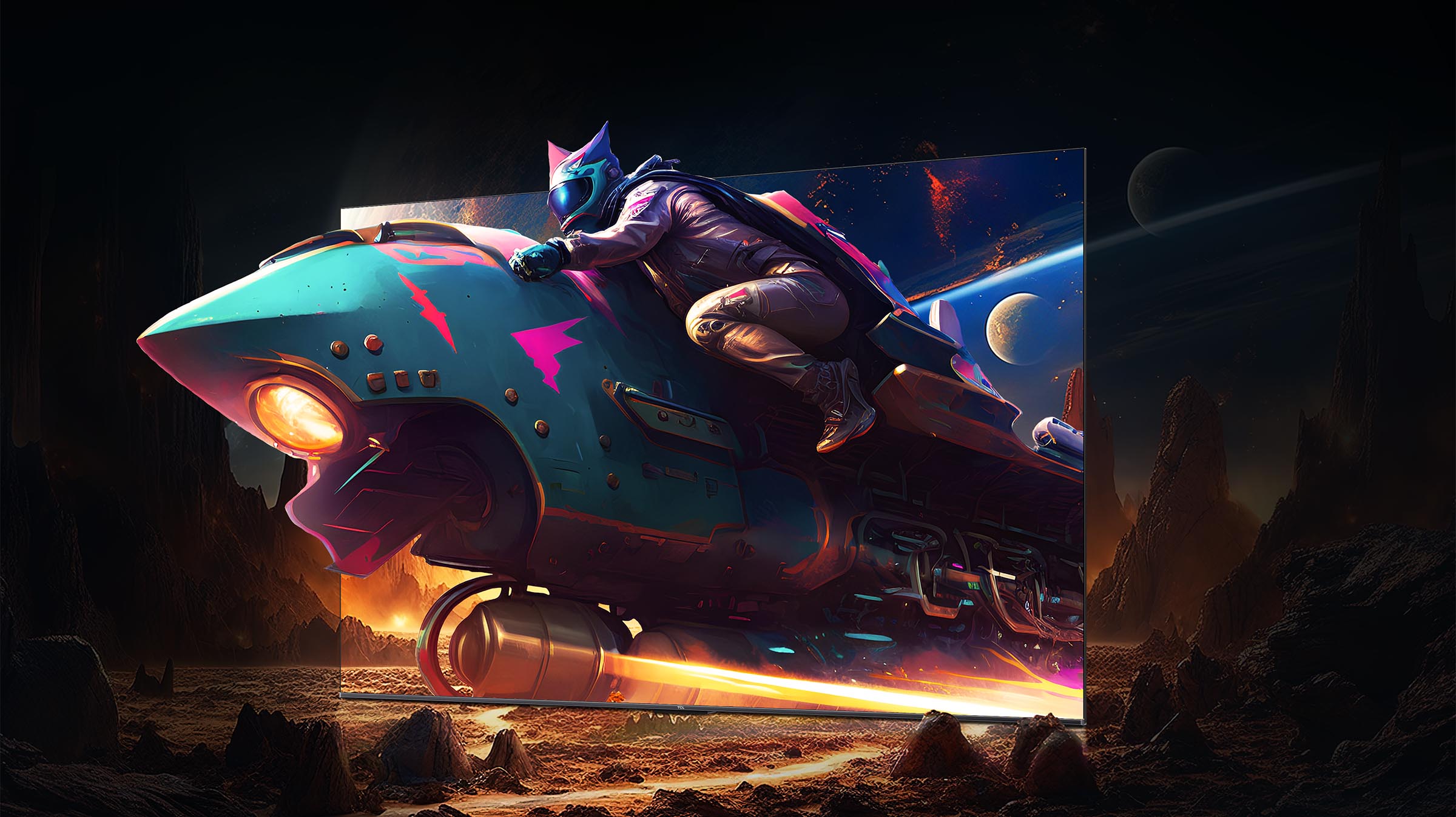 TCL 65C72K 4K QD-MiniLED Google Smart TV with ONKYO Audio, 144Hz VRR