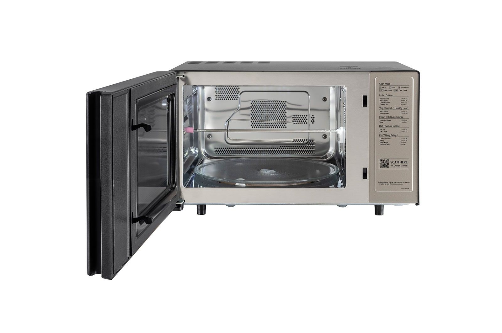 LG 28L Wi-Fi Charcoal Convection Microwave Oven with Diet Fry & Rotisserie
