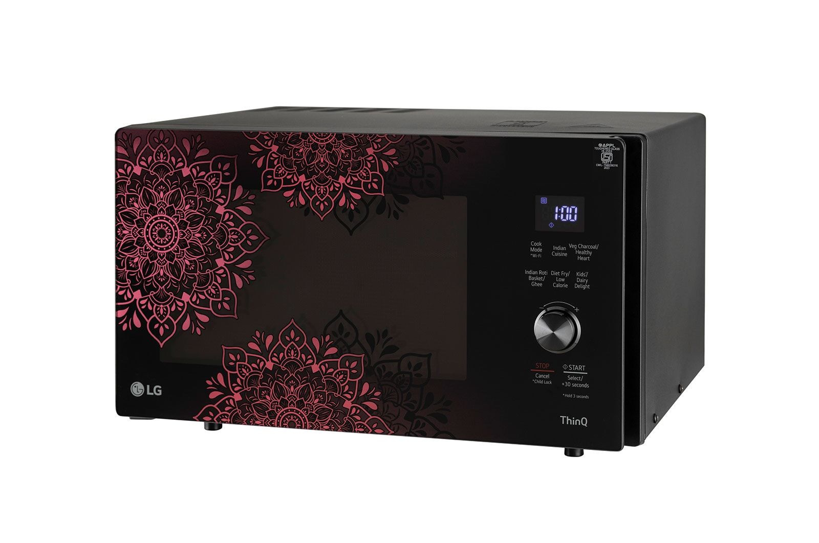 LG 28L Wi-Fi Charcoal Convection Microwave Oven with Diet Fry & Rotisserie