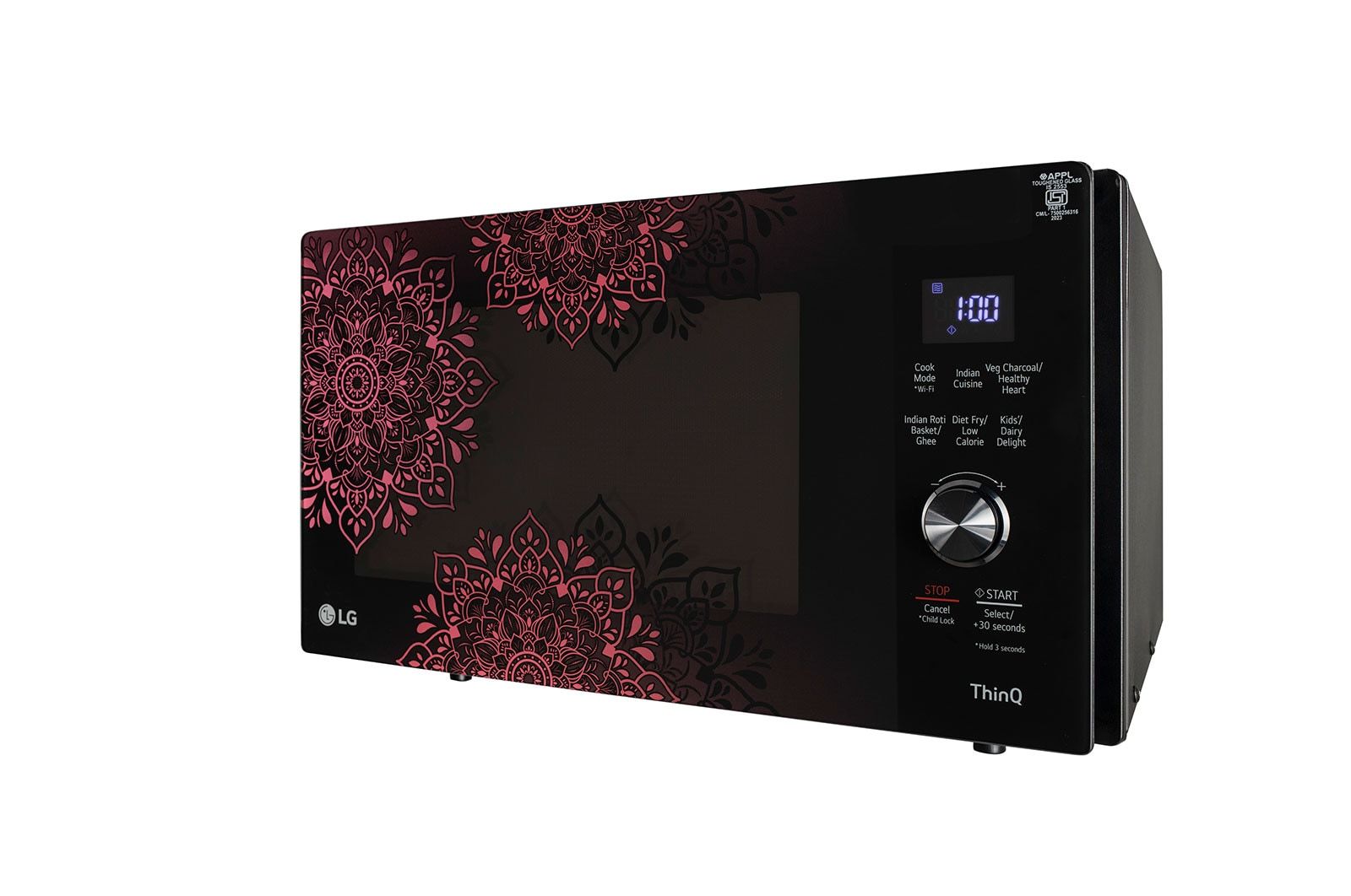 LG 28L Wi-Fi Charcoal Convection Microwave Oven with Diet Fry & Rotisserie