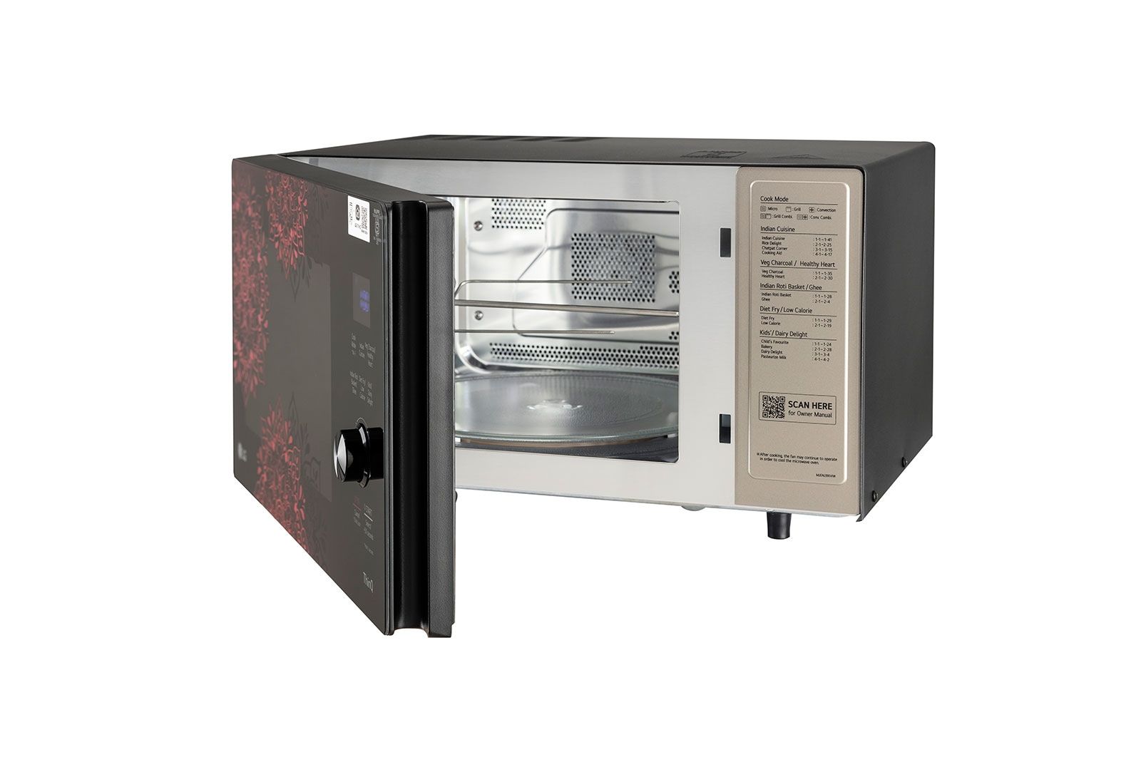 LG 28L Wi-Fi Charcoal Convection Microwave Oven with Diet Fry & Rotisserie