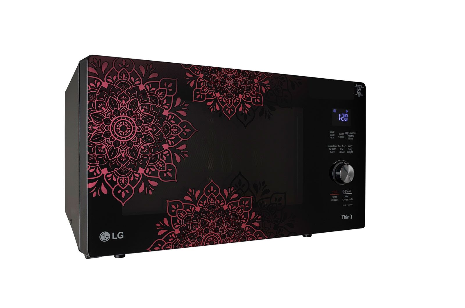 LG 28L Wi-Fi Charcoal Convection Microwave Oven with Diet Fry & Rotisserie