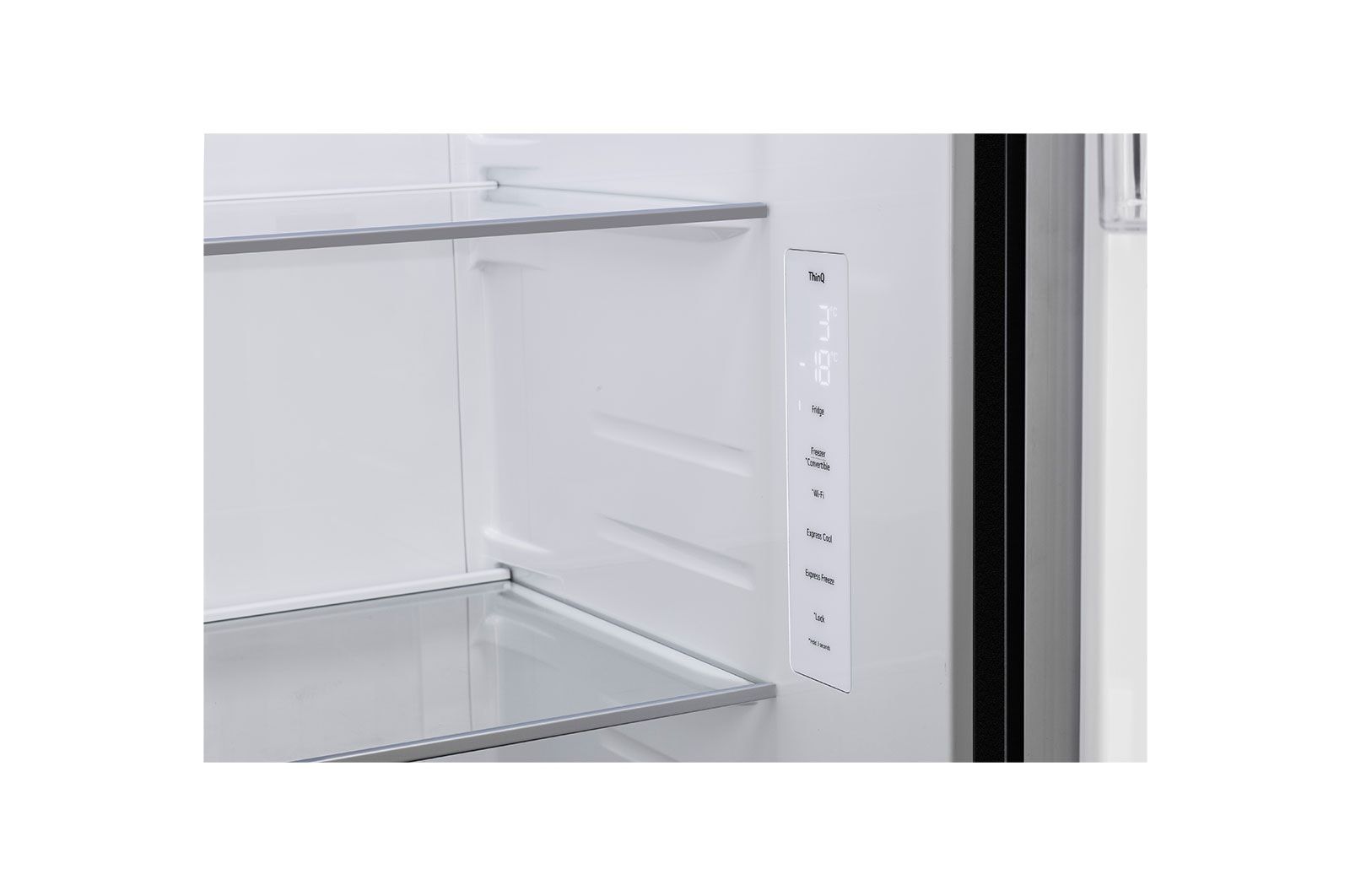 LG 650L Smart Side-by-Side Refrigerator with Wi-Fi, DoorCooling+, Linen Brown