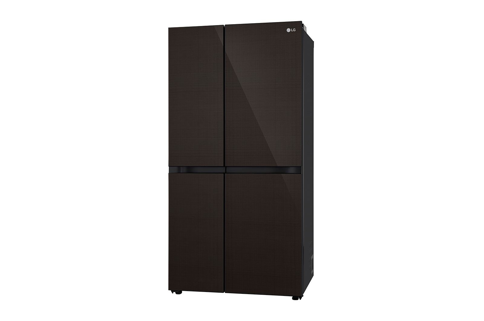 LG 650L Smart Side-by-Side Refrigerator with Wi-Fi, DoorCooling+, Linen Brown
