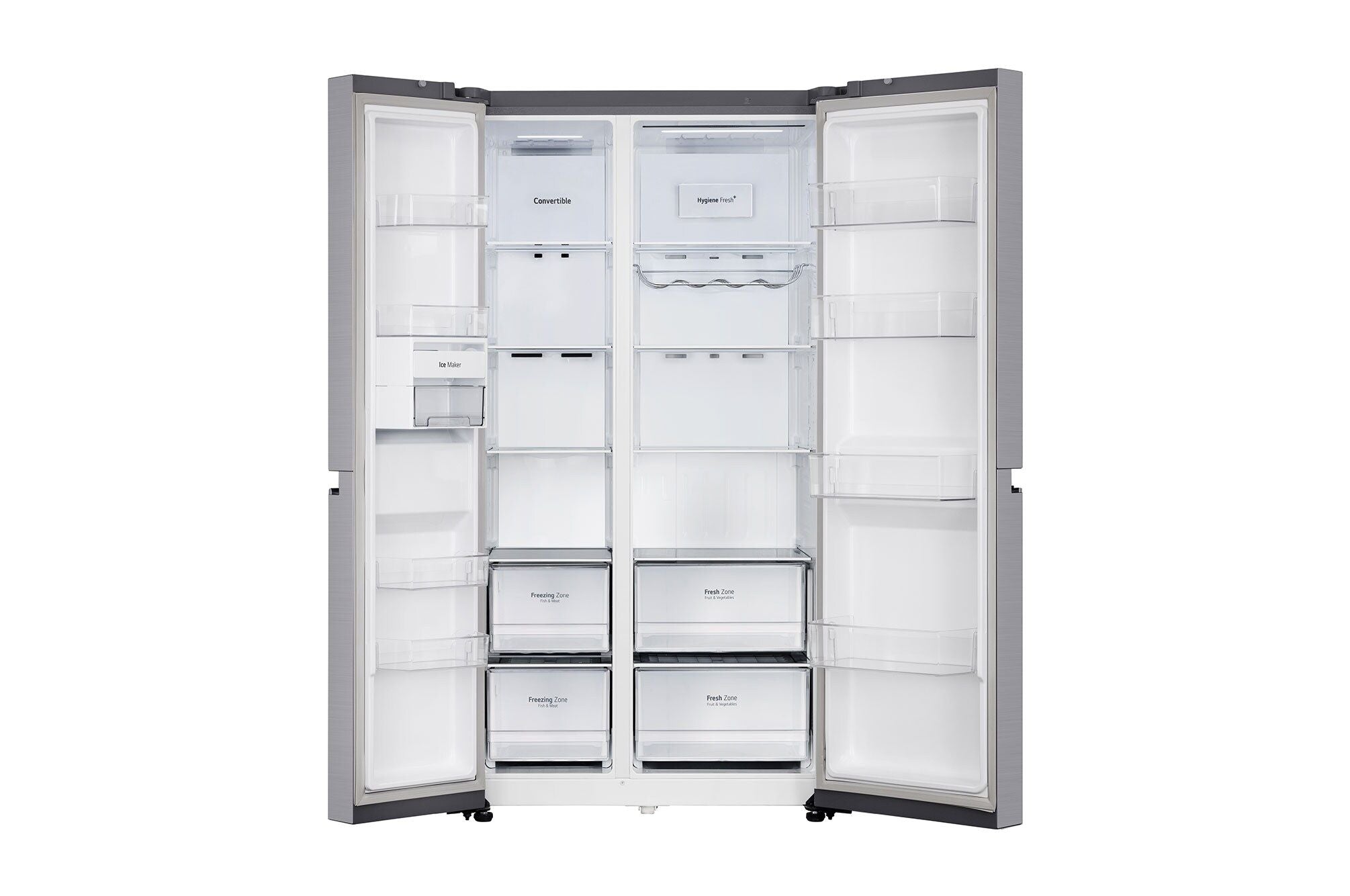 LG 650L Smart Side-by-Side Refrigerator: Wi-Fi Convertible, DoorCooling+, 3 Star