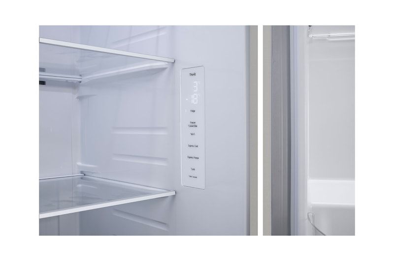 LG 650L Smart Inverter Side-by-Side Refrigerator: Wi-Fi, DoorCooling+, Urban Steel Finish