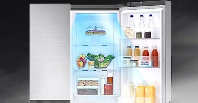 LG 650L Smart Inverter Side-by-Side Refrigerator: Wi-Fi, DoorCooling+, Urban Steel Finish