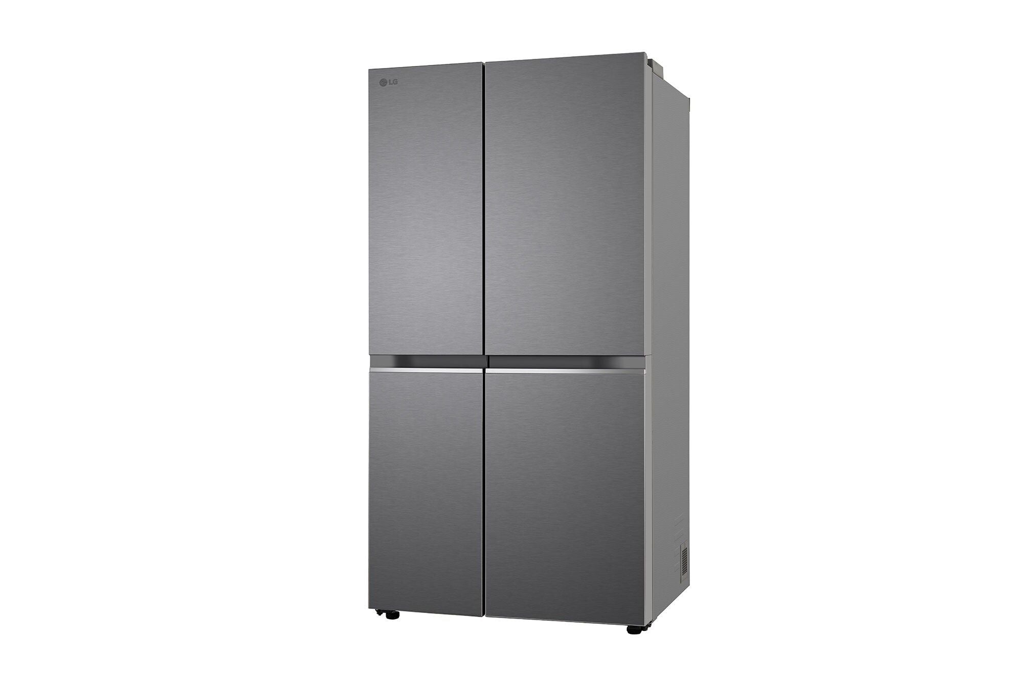 LG 650L Convertible Side-by-Side Refrigerator with Smart Inverter, Dazzle Steel