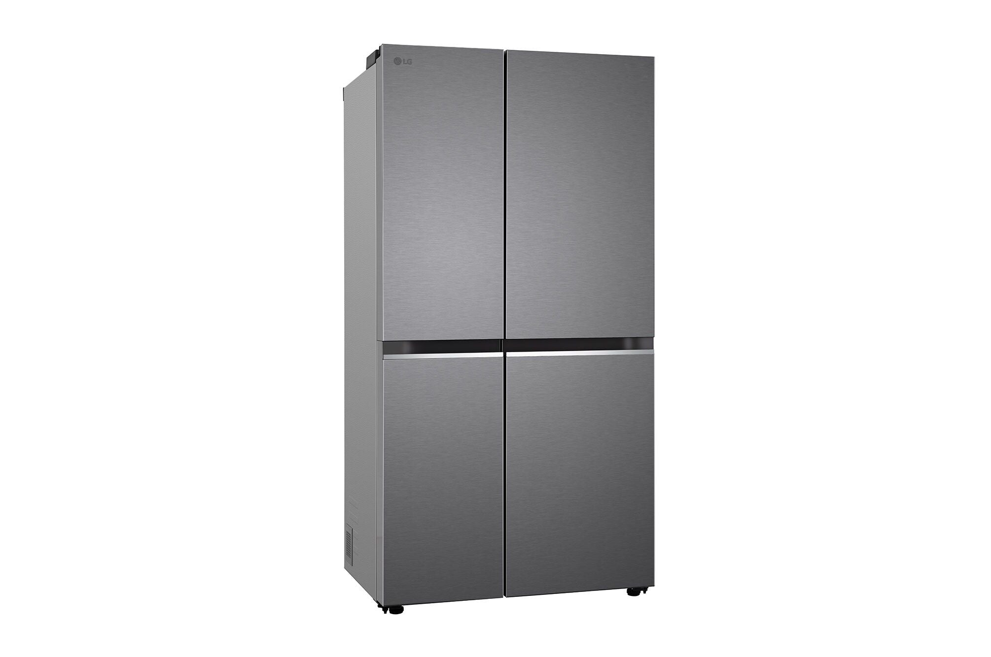 LG 650L Convertible Side-by-Side Refrigerator with Smart Inverter, Dazzle Steel