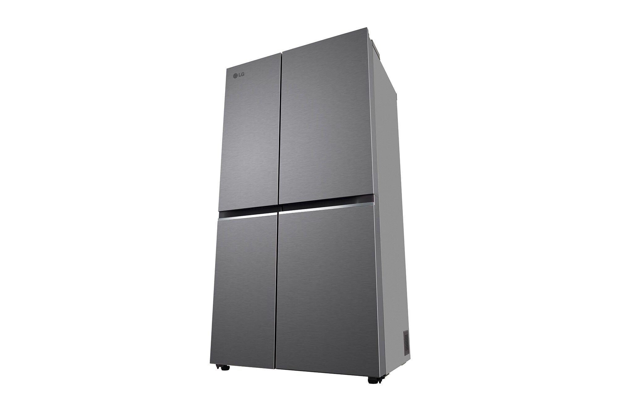 LG 650L Convertible Side-by-Side Refrigerator with Smart Inverter, Dazzle Steel