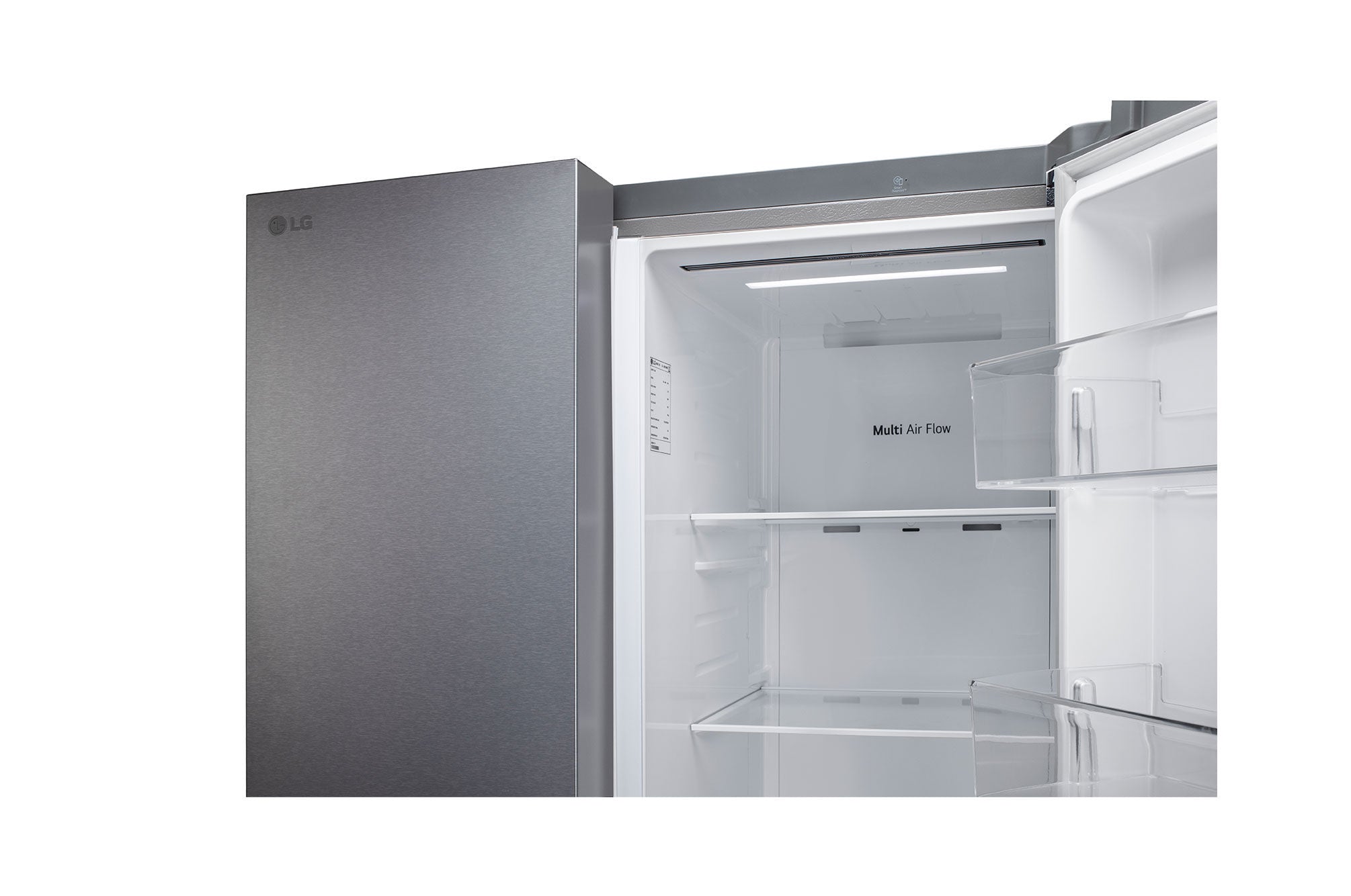LG 650L Convertible Side-by-Side Refrigerator with Smart Inverter, Dazzle Steel
