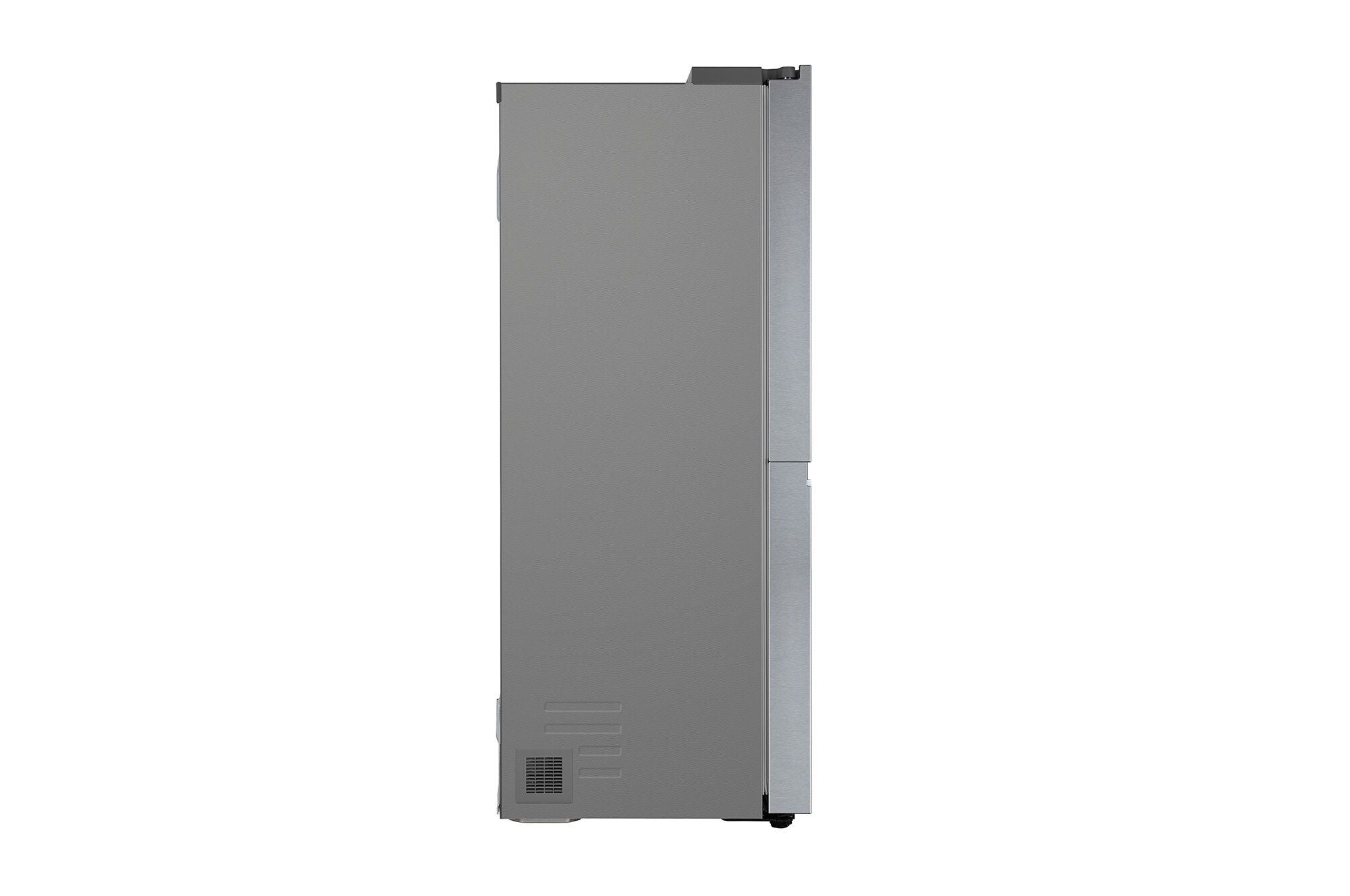 LG 650L Convertible Side-by-Side Refrigerator with Smart Inverter, Dazzle Steel