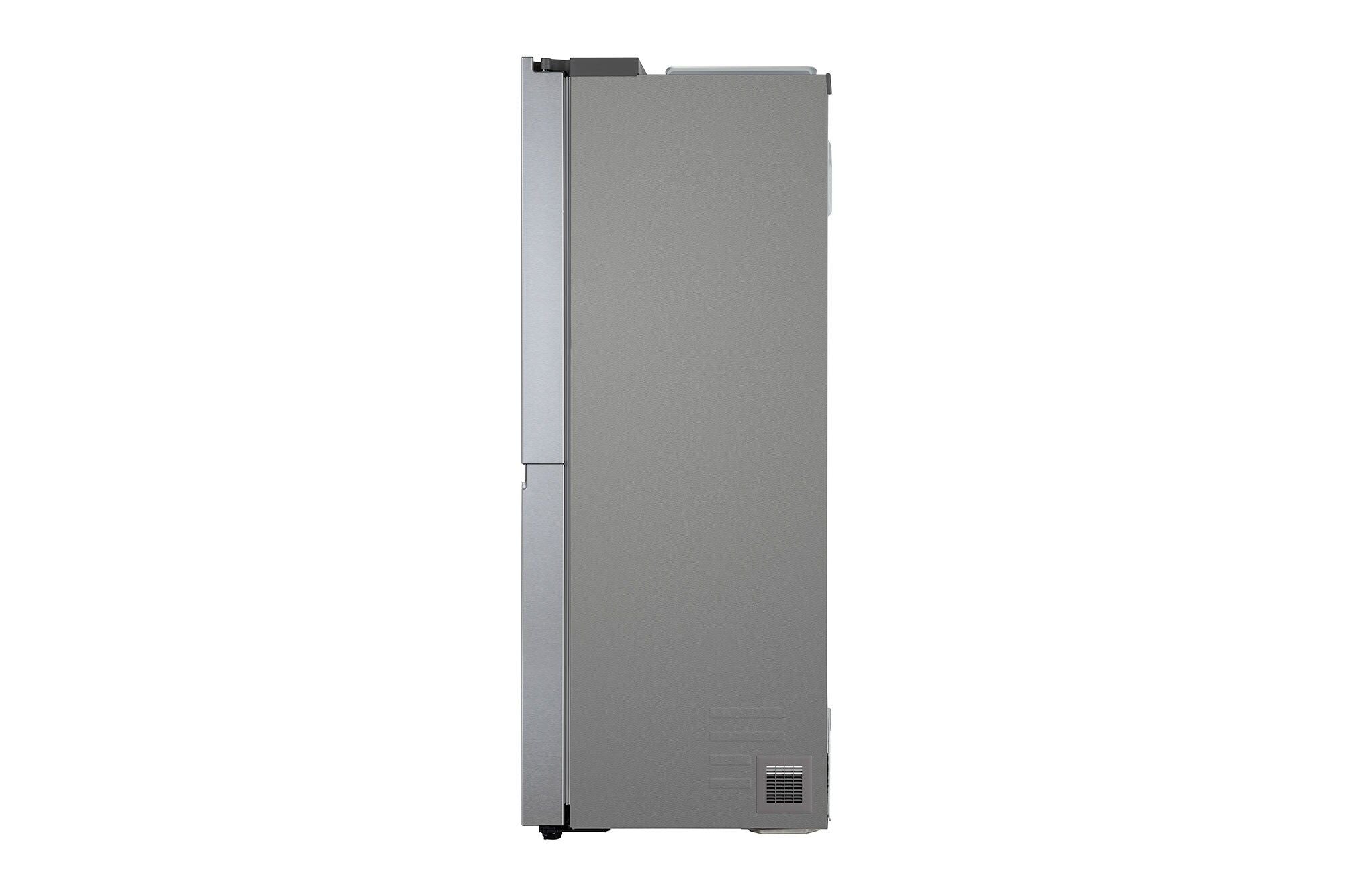 LG 650L Convertible Side-by-Side Refrigerator with Smart Inverter, Dazzle Steel