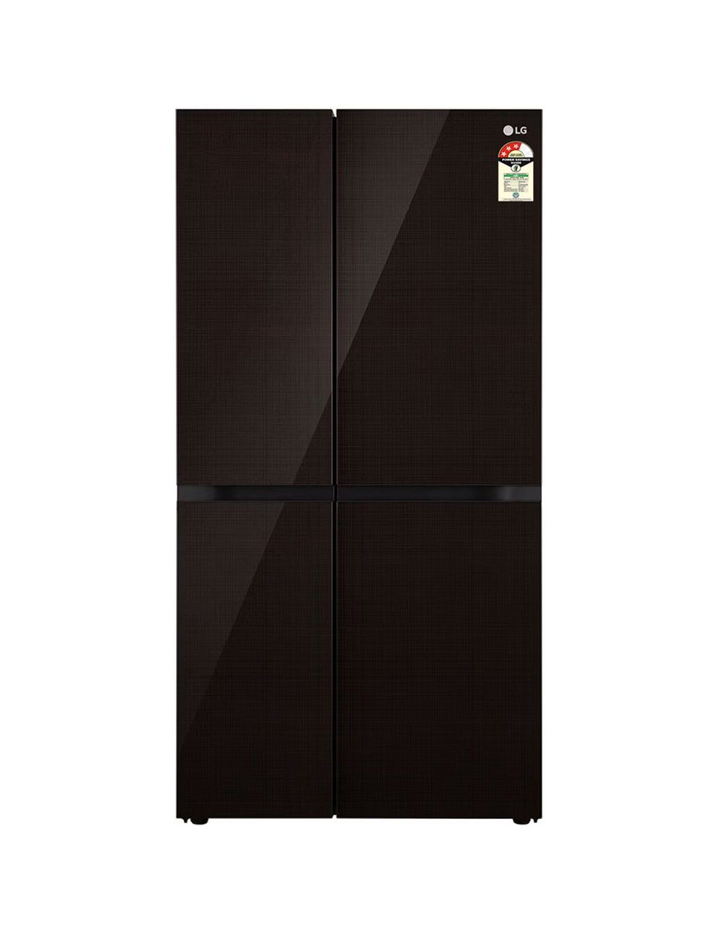 LG 650L Smart Side-by-Side Refrigerator with Wi-Fi, DoorCooling+, Linen Brown