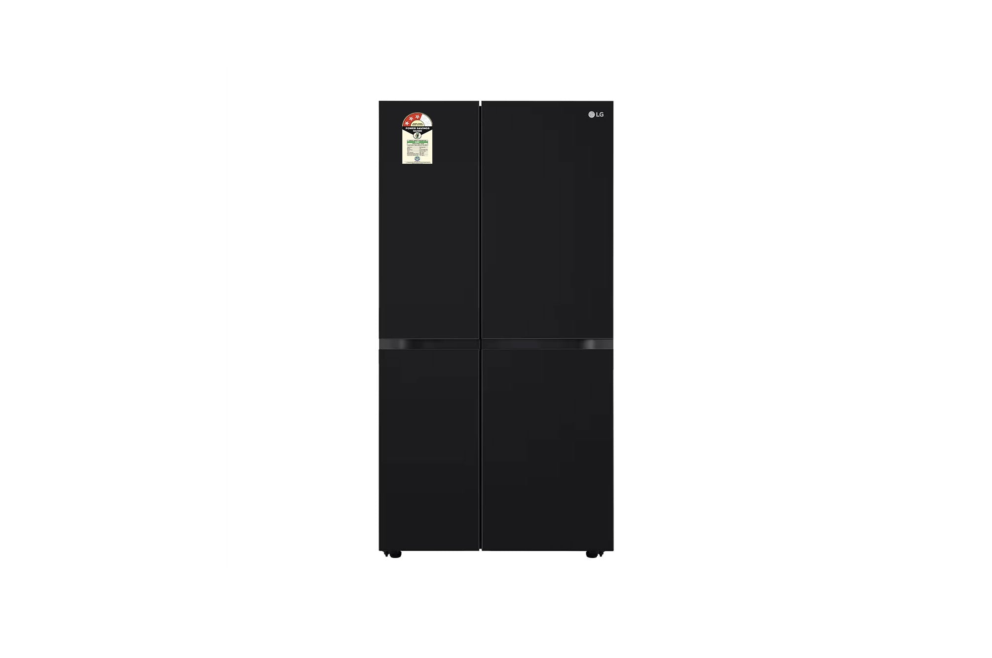 LG 650L Wi-Fi Convertible Side-by-Side Refrigerator with DoorCooling+™, Black Mirror Finish