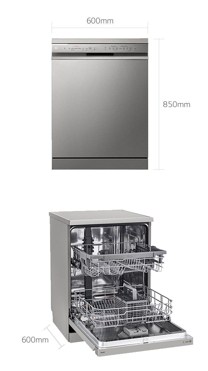 LG DFB532FP TrueSteam QuadWash 14 Place Settings WiFi Inverter Direct Drive Dishwasher