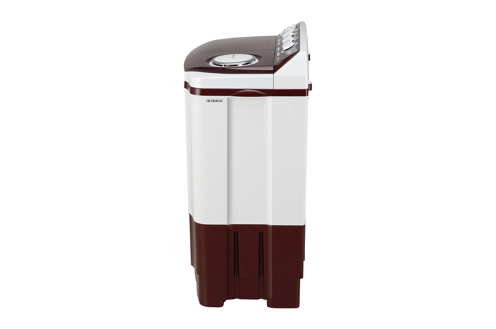 LG 8Kg Semi-Automatic Top Load Washing Machine, Roller Jet Pulsator, Burgundy