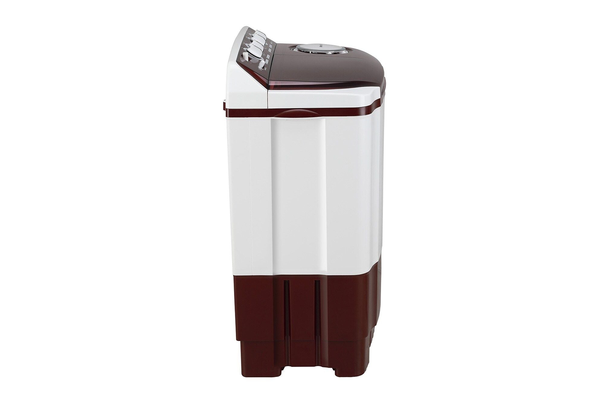 LG 8Kg Semi-Automatic Top Load Washing Machine, Roller Jet Pulsator, Burgundy
