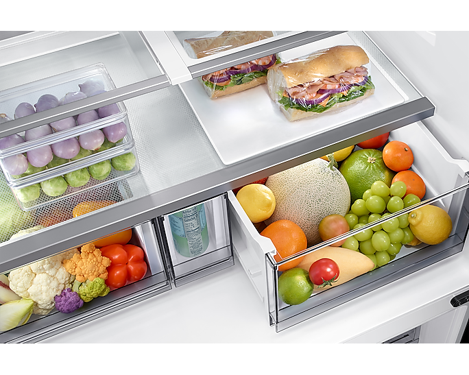 Samsung 650L BESPOKE 4-Door Convertible French Door Refrigerator with AI Energy Mode