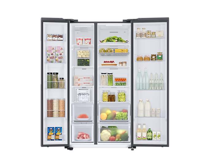 Samsung Bespoke 653L 5-in-1 Convertible Side-by-Side Refrigerator, Clean White