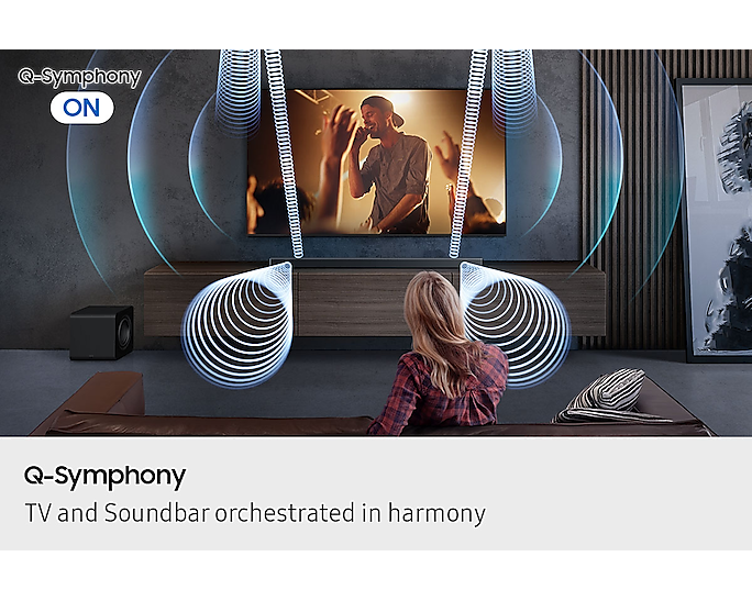 Samsung B750F B-Series 5.1ch Dolby Wireless Soundbar with Q-Symphony Bass Boost