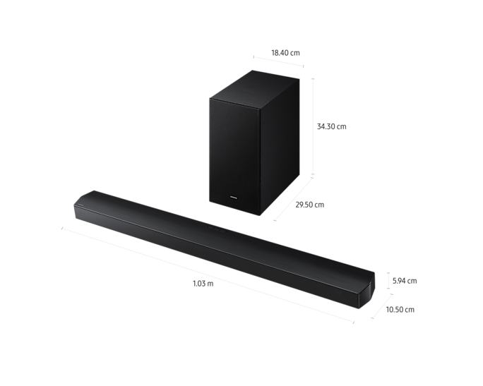 Samsung B750F B-Series 5.1ch Dolby Wireless Soundbar with Q-Symphony Bass Boost