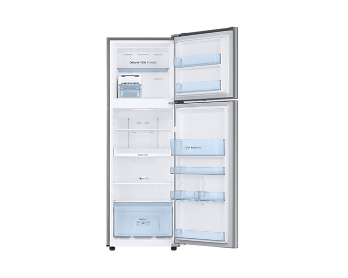 Samsung 256L Convertible Double Door Refrigerator: Digital Inverter, Titanium Gray