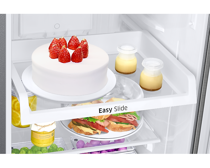 Samsung 256L Convertible Double Door Refrigerator: Digital Inverter, Titanium Gray