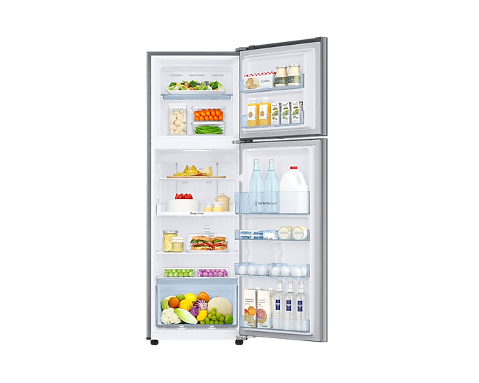 Samsung 256L Convertible Double Door Refrigerator: Digital Inverter, Titanium Gray