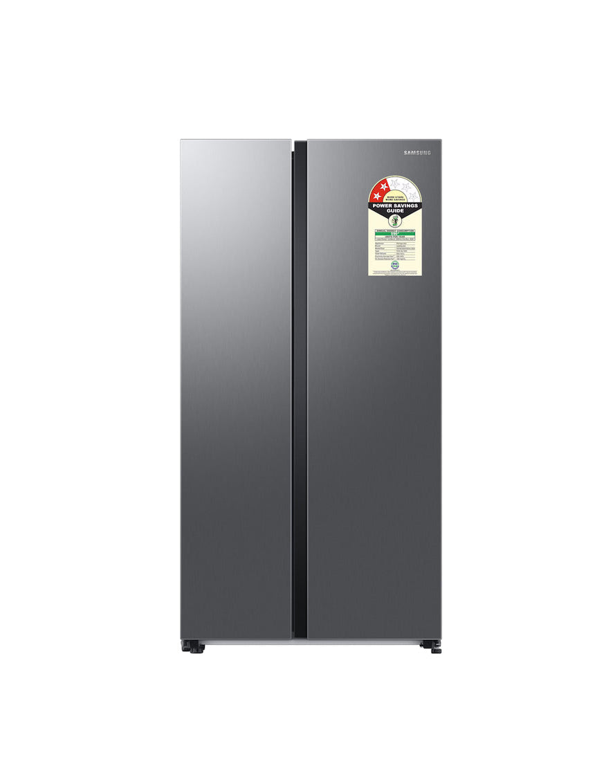 Samsung 653L 2 Star Side-by-Side Refrigerator with Twin Cooling Plus Smart Conversion Refined Inox (RS76CG80X0S9HL)