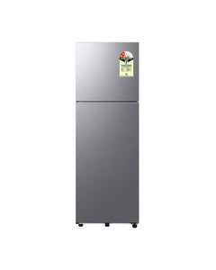 Samsung 256L 2 Star Double Door Refrigerator with 2-in-1 Smart Conversion Convertible Freezer Elegant Inox (RT40H30U2PNL)