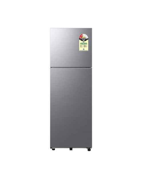 Samsung 256L 2 Star Double Door Refrigerator with 2-in-1 Smart Conversion Convertible Freezer Elegant Inox (RT40H30U2PNL)