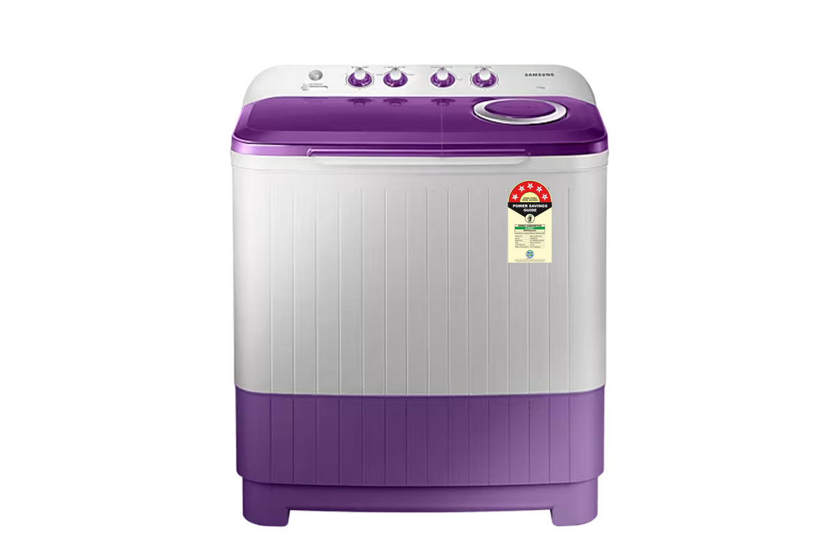 Samsung WT70M3000UU Semi Automatic Washing Machine - Front View with 5 Star Energy Label