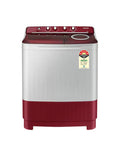 Samsung 8.5 Kg 5 Star Semi-Automatic Top Load Washing Machine with Hexa Storm Pulsator + Magic Mixer Light Gray with Red Base (WT85B4200RR/TL)