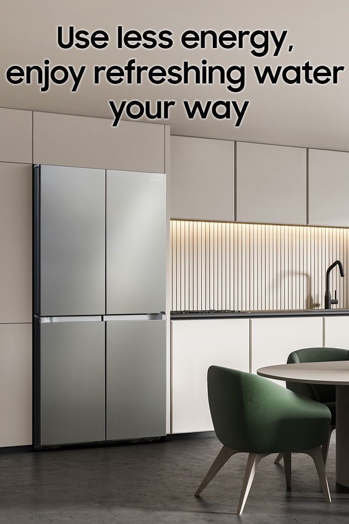 Samsung 650L 4-Door French Door Refrigerator with Flex Zone & AI Energy Mode