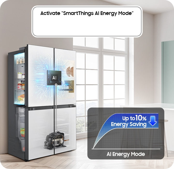 Samsung 809L Bespoke French Door Refrigerator with AI Family Hub+ Triple Cooling