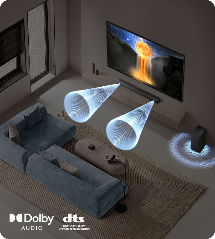 Samsung B-Series 300W 2.1ch Soundbar with Wireless Subwoofer and Dolby Audio