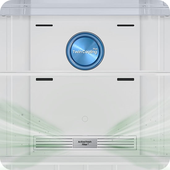 Samsung 396L Bespoke AI Double Door Refrigerator with Twin Cooling Plus