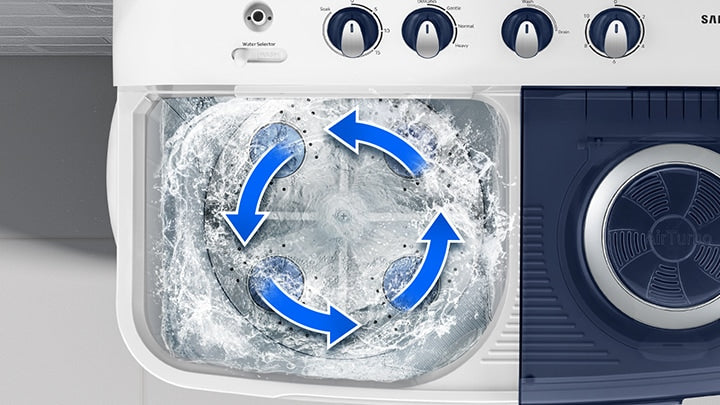 Samsung 7.0 kg Semi-Automatic Washing Machine: Double Storm, 5-Star Energy Rating