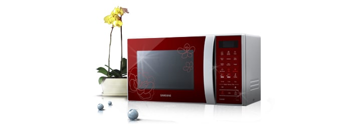 Samsung 21L Convection Microwave Oven | Ceramic Enamel Cavity, Triple Distribution System