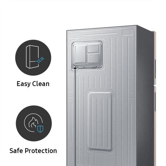 Samsung 530L Double Door Refrigerator: SmartThings AI Energy, Twin Cooling, Black Matt Finish